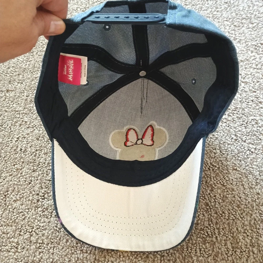 Disney Junior Minnie Mouse Girls Denim Snapback Hat Blue Toddler MIN2267 OSFM